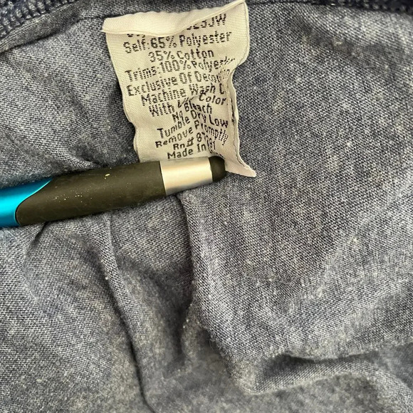 Johnny Was Top Embroidered Floral Three Quarter Sleeve Shirt Blue Size XS - Picture 8 of 8